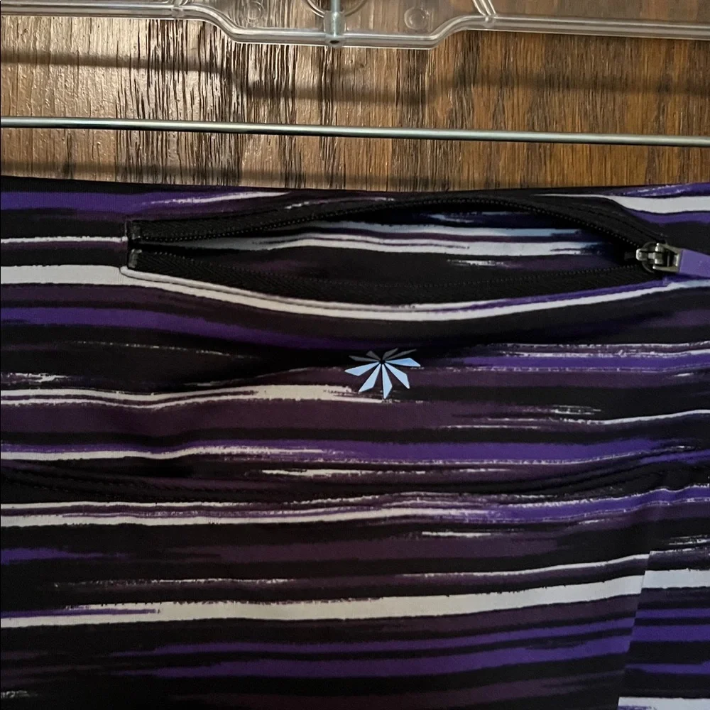 Athleta Black Leggings with attached skirt - Picture 3 of 6